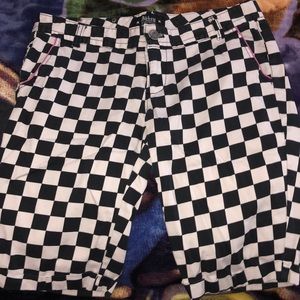Checkered capris